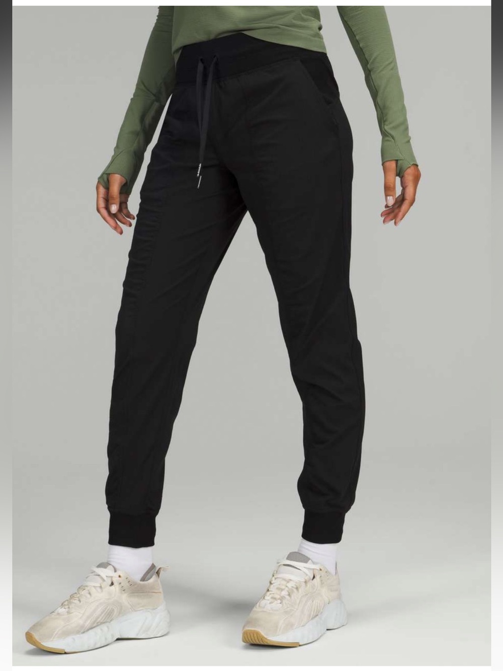 Lululemon Dance Studio Mid-Rise Jogger Black 4 *small hole*
